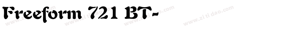 Freeform 721 BT字体转换